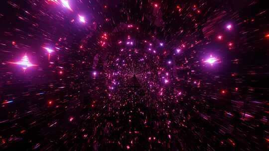 闪光粒子空间隧道