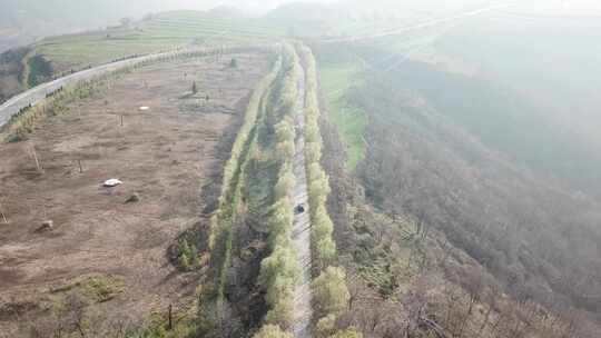 美丽乡村农村公路航拍