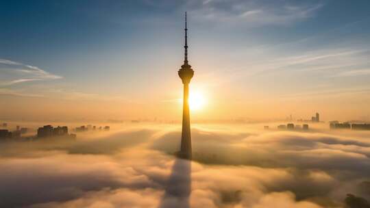 天津市航拍ai素材原创