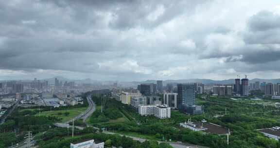 深圳市光明区写字楼公寓楼高楼航拍