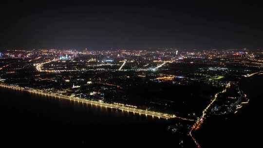 4K 昆明城市夜景立交桥高清 御