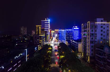 湖北宜昌航拍延时 夜景延时 延时