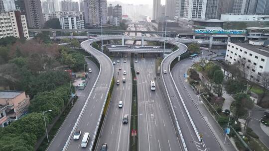 鹅公岩大桥航拍