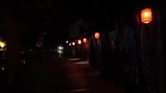 上海朱家角古镇夜景