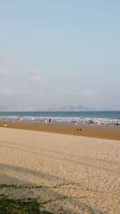 三亚海滨沙滩风光竖屏