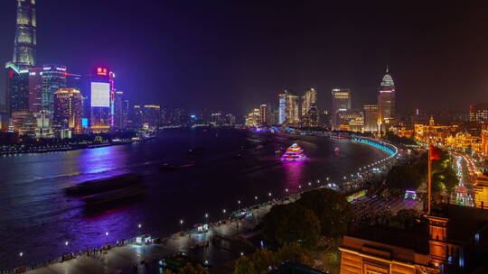 上海江城景观泛起