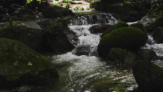 山涧自然小溪流水山泉水