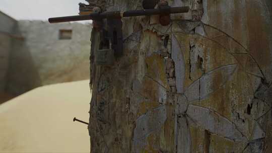 甘肃沙漠旅游风沙灾害干燥流沙视频素材模板下载