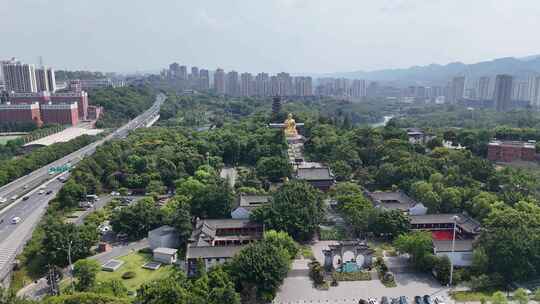 重庆华岩旅游风景区华岩寺航拍