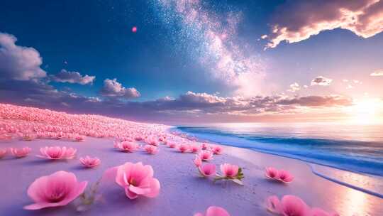 合集 唯美海边梦幻风光 爱情主题背景片头