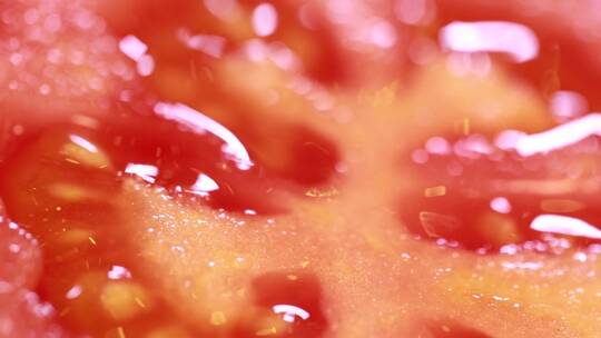 微距西红柿瓤西红柿籽 (12)视频素材模板下载