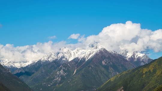 西藏林芝雪山延时