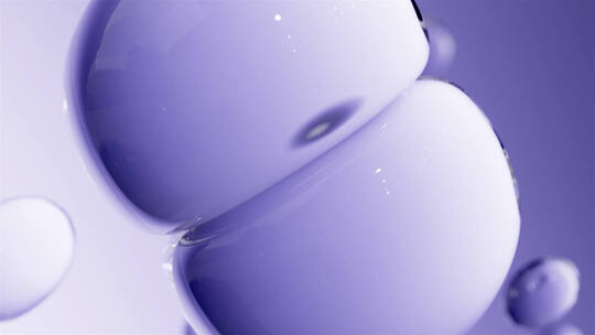 水分子精华球细胞水滴化妆品透明萃取