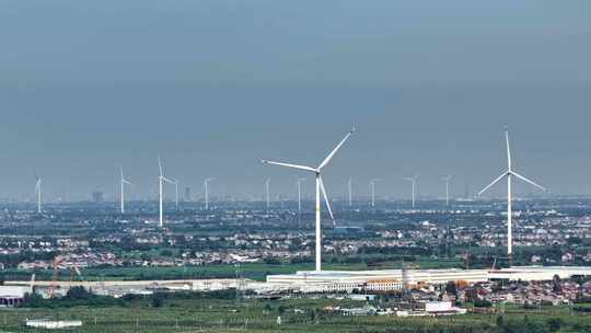 常州溧阳 城市风力发展 风车 新能源