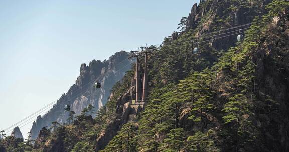 【8k】黄山云谷索道延时