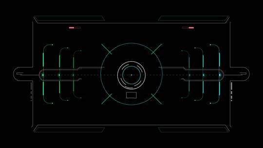 HUD驾驶舱合成目标屏幕特效科技未来