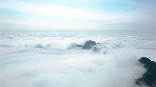 黄山云海航拍延时风景视频素材