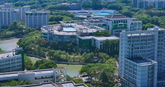 广州中医药大学航拍校园