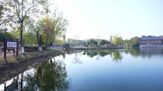 武汉东西湖常青花园中心公园风景