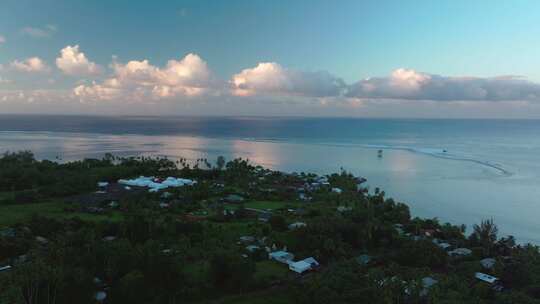 Teahupoo Tahiti日出无人机