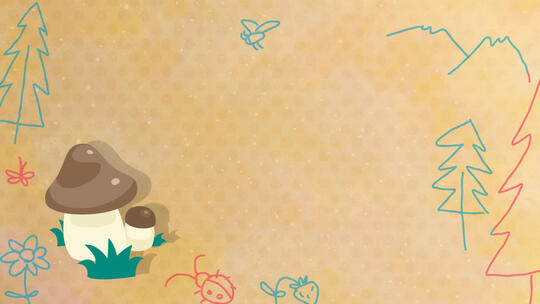 可爱儿童节动画背景AE模板