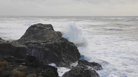 黑沙，海滩，海，冰岛