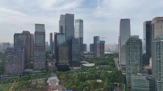 重庆江北嘴中央商务区江北城航拍