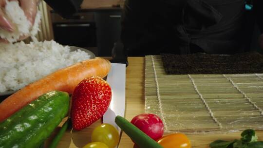 制作寿司全流程视频素材模板下载