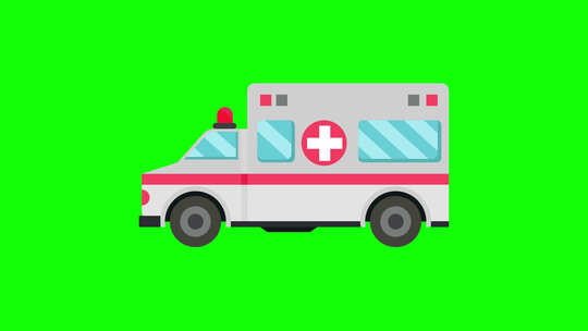 救护车的医学动画