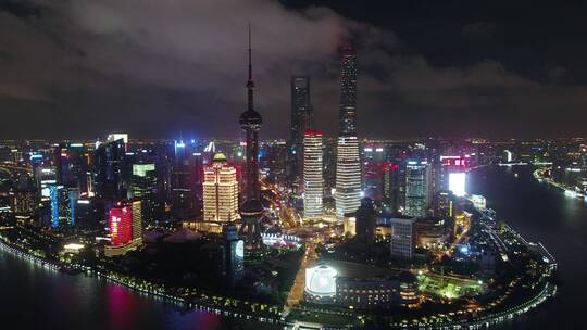 航拍上海城市空镜
