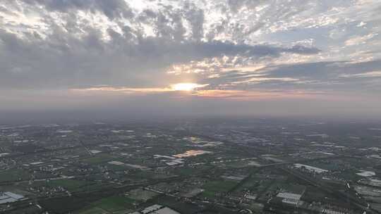 上海金山区航拍空镜