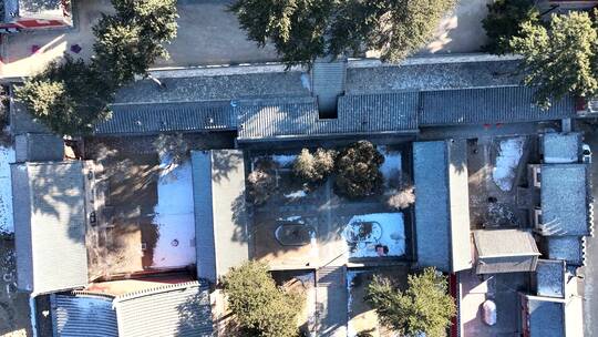 航拍中国仅存四大唐代建筑之一五台山佛光寺视频素材模板下载