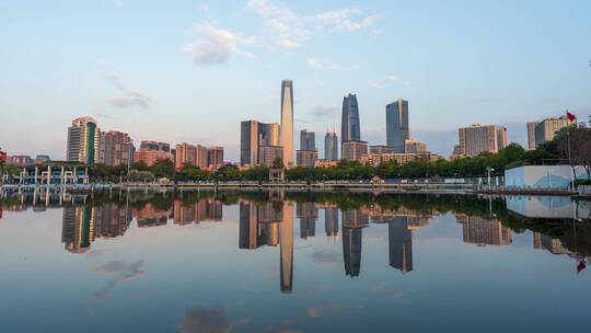 广东省东莞市城市风光延时