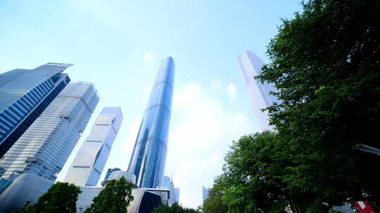 广州珠江新城大剧院现代化高楼大厦
