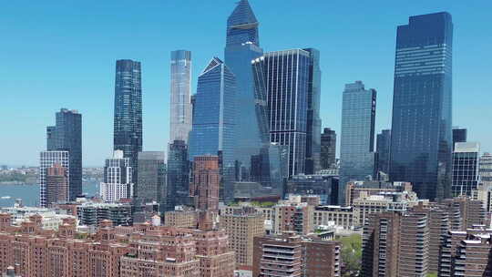 纽约市的摩天大楼天际线