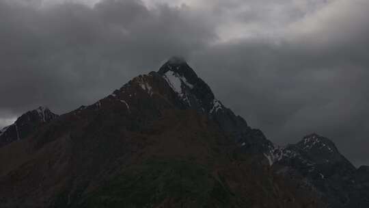 来古冰川景区航拍