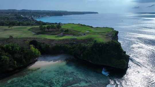 原创 印度尼西亚巴厘岛海岸线自然风光航拍视频素材模板下载