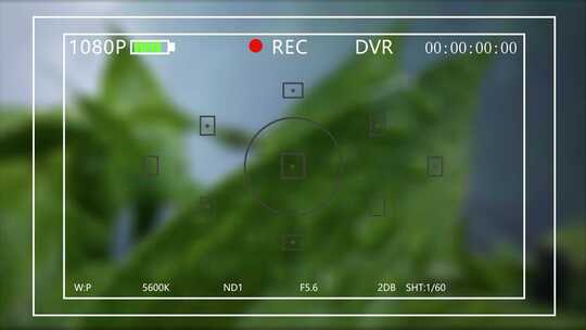 相机拍摄界面VCR视频取景框