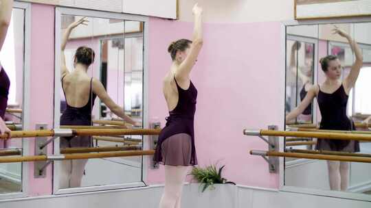 舞蹈舞跳舞芭蕾芭蕾舞蹈艺术脚尖舞者舞练舞视频素材模板下载