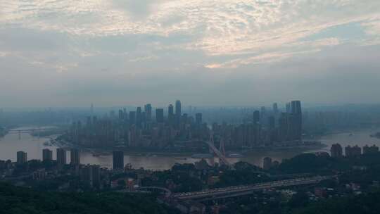 重庆南山鸟瞰大景航拍视频素材模板下载