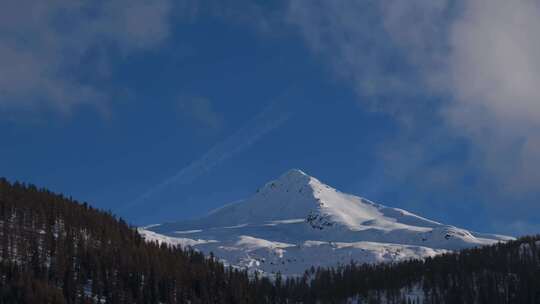 延时拍摄西藏雪山高原