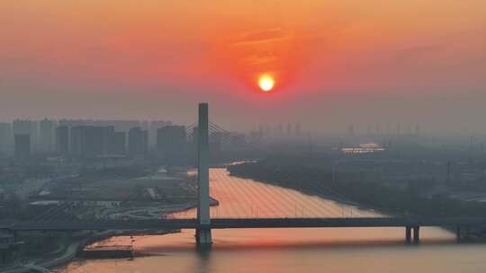 石家庄 学府路大桥 日落