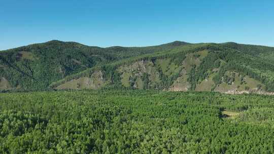 大兴安岭森林山水风景