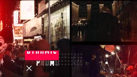 时尚现代街头文化城市旅游幻灯片视频宣传片AE模板