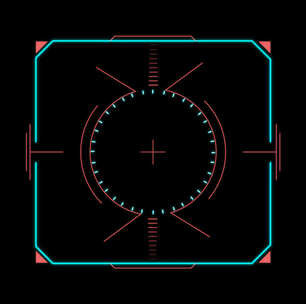 科技HUD 科技小元素 赛博朋克 虚拟数字