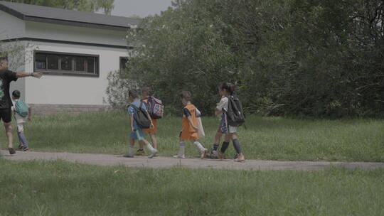 公园夏令营小学生视频素材模板下载