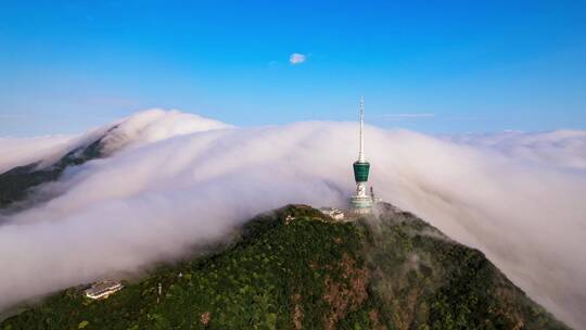 4K延时航拍深圳梧桐山壮丽云海