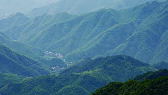 自然山川河流森林大山山顶安吉