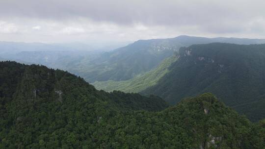 航拍湖北神农架天燕景区4A景区