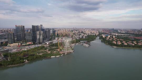 江苏苏州城市宣传片地标建筑航拍